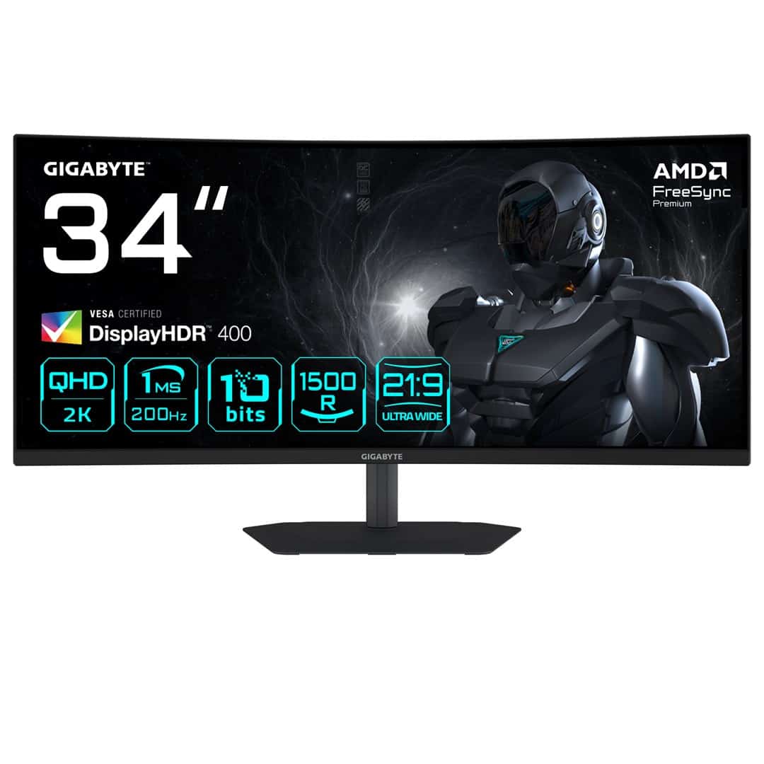 MONITOR GIGABYTE LED 34" G34WQC2 200Hz