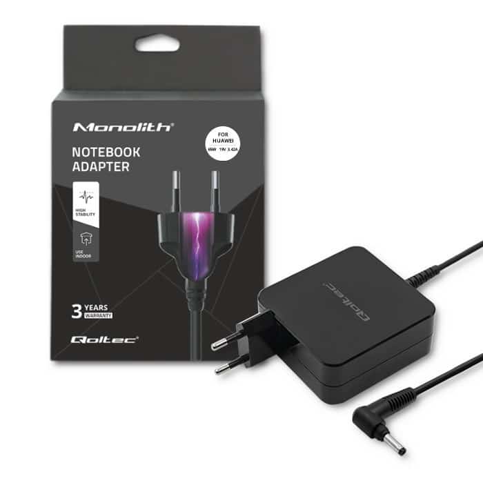 Zasilacz Qoltec 51751 do Huawei (65W, 19V, 3,42A)
