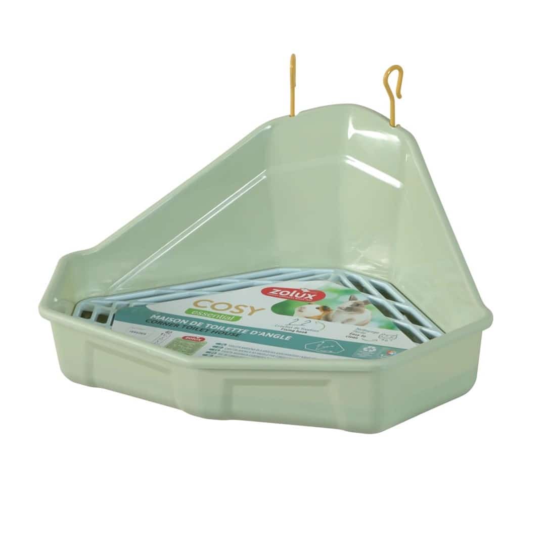 ZOLUX Toaleta narożna dla królika i kawii COSY zielona