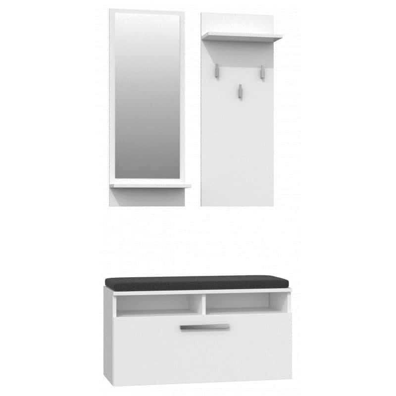 GARDEROBA RIVA BIAŁY KOMPLET