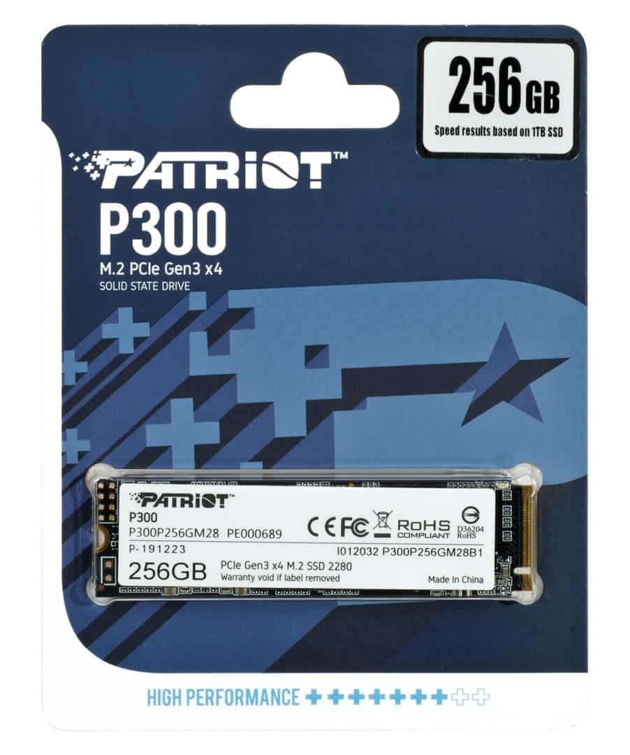 SSD Patriot P300 M.2 256GB NVMe