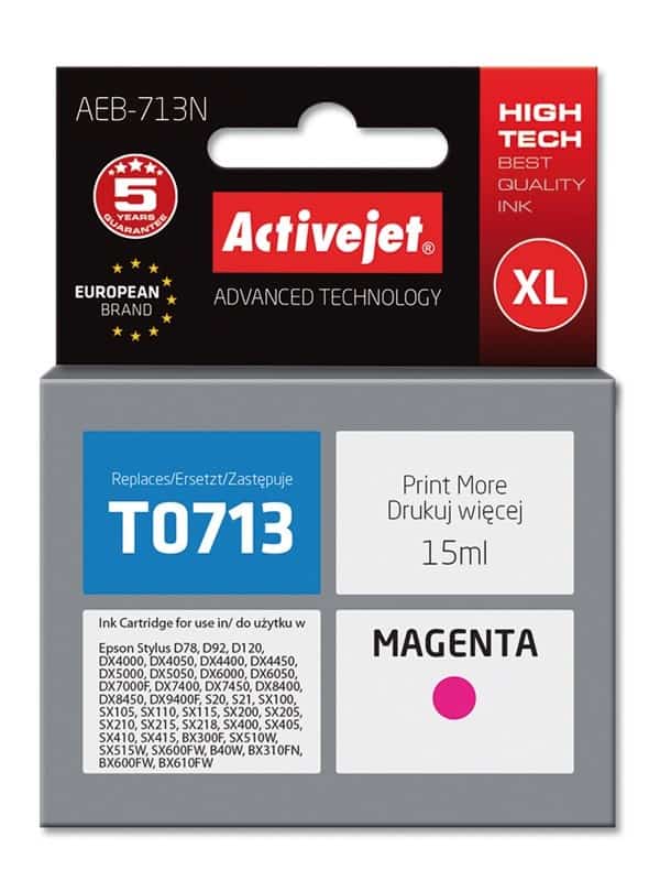 Activejet AEB-713N Tusz 15ml Czerwony