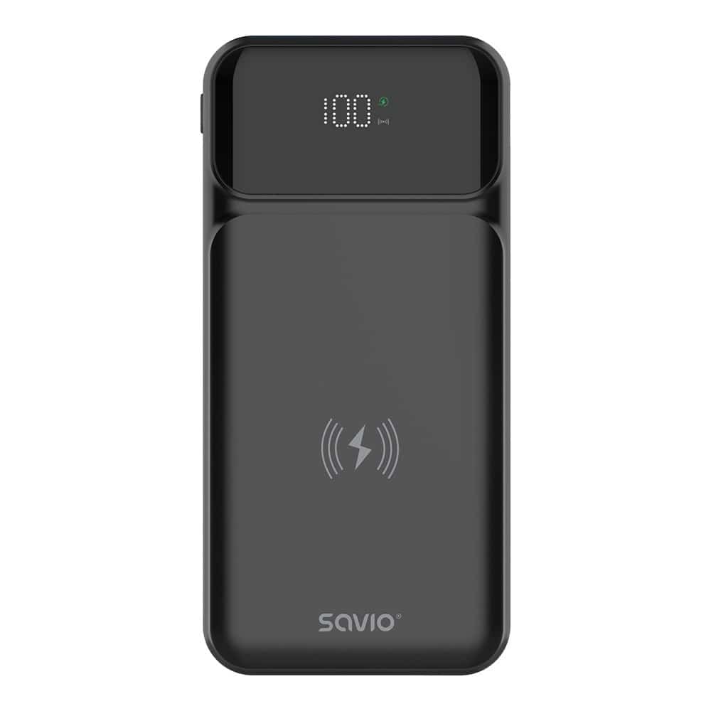 SAVIO POWERBANK 10000 MAH CZARNY BA-09