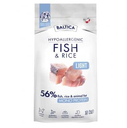 BALTICA NUTRACEUTIC Hypoallergenic Fish & Rice Light M 3kg