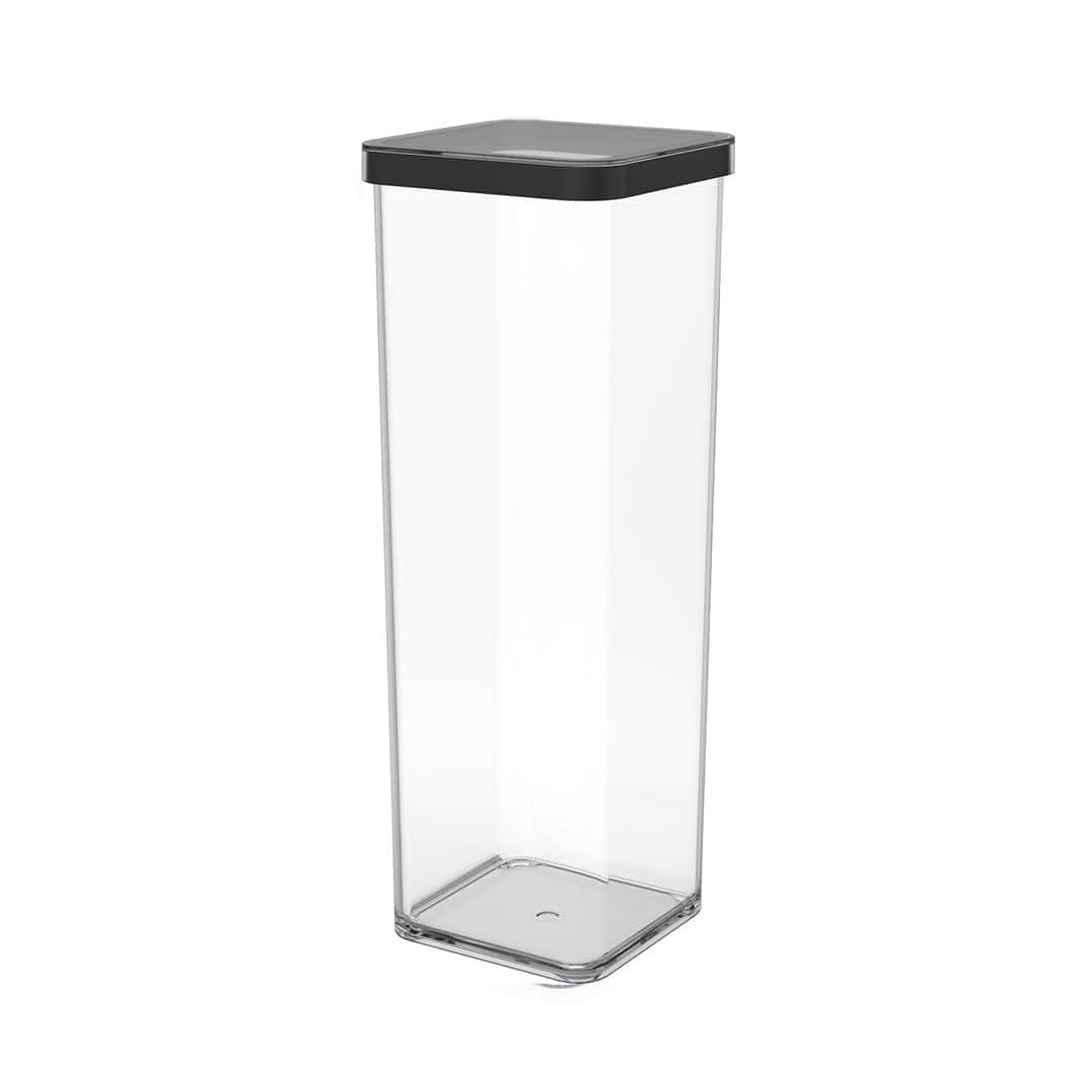 Rotho Pojemnik na przysmaki kwadratowy 2.0L LOFT transparentny/czarny