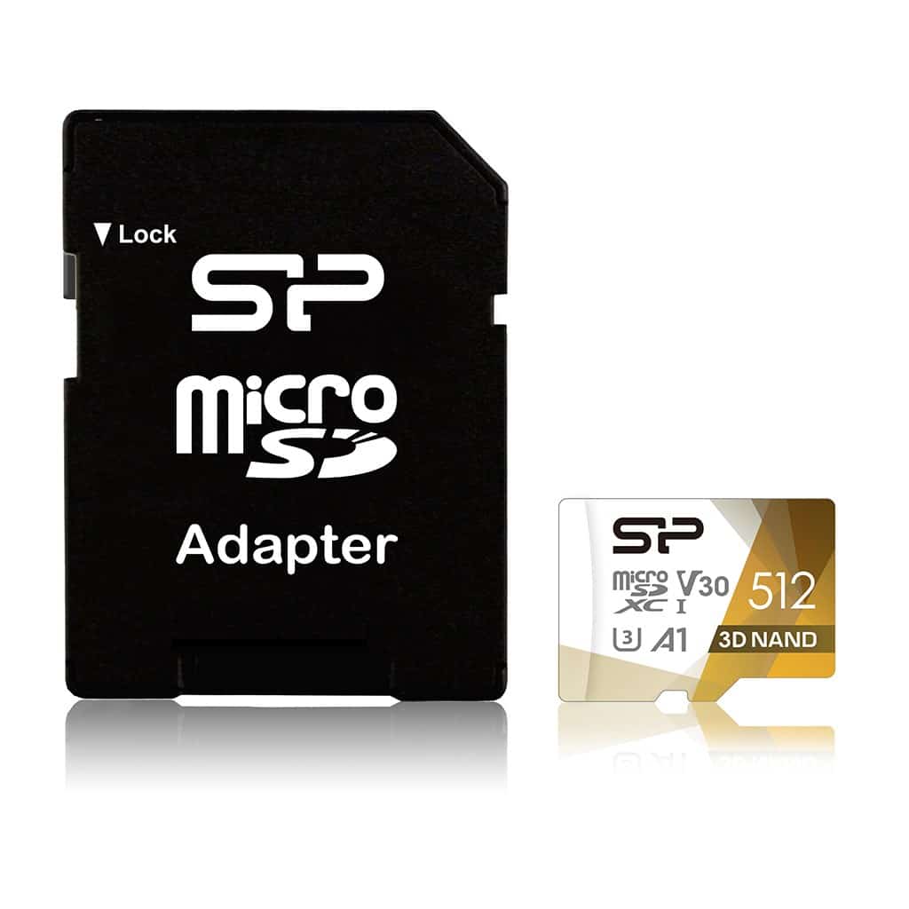 Karta Silicon Power microSDXC 512GB V30 UHS-1 U3 A1 + Adapter
