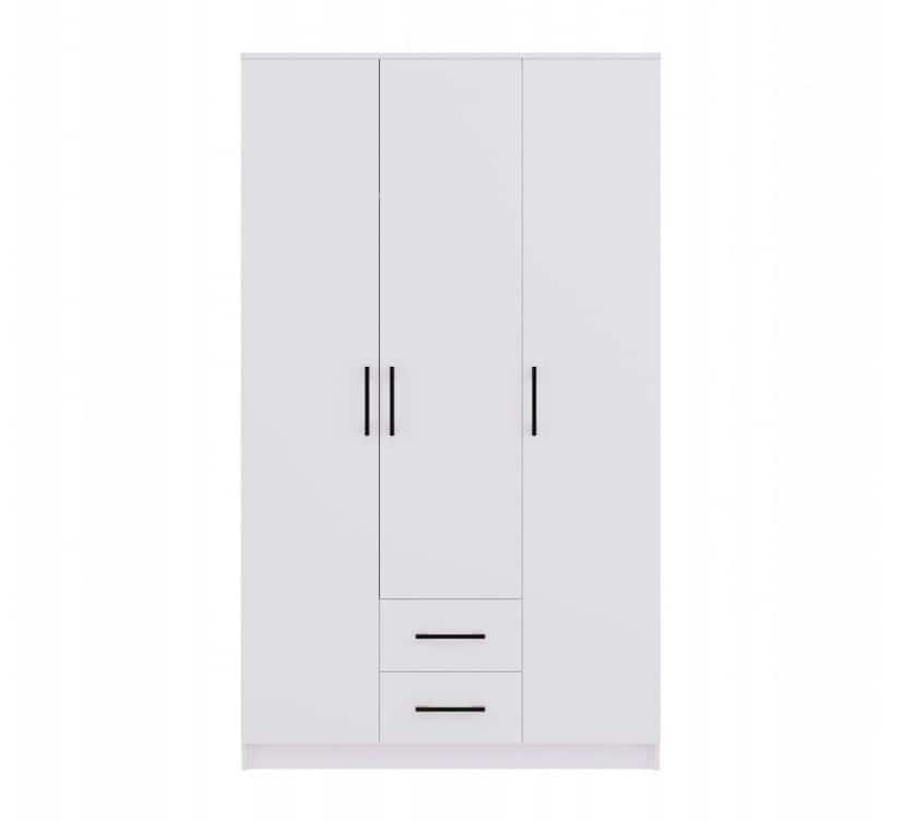 SZAFA ROMANA 120X205 BIAŁA BEZ LUSTRA KOMPLET