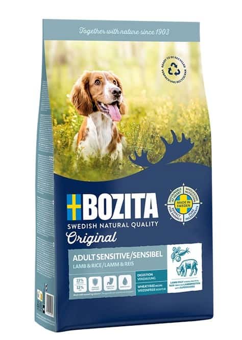 Bozita Original Adult Sensitive Jagnięcina i Ryż  - sucha karma dla psa - 12 kg