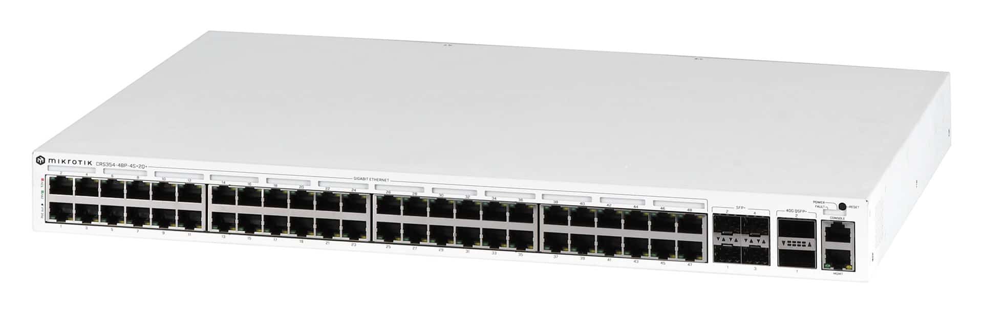 Switch Mikrotik CRS354-48P-4S+2Q+RM 53p PoE 700W