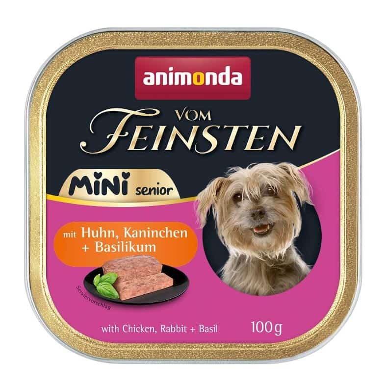 ANIMONDA Vom Feinsten Mini Senior with Chicken, rabbit + basil 100g