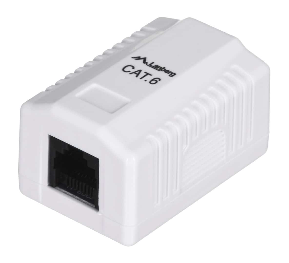 Gniazdo natynkowe Lanberg OU6-0001-W, 1x RJ45, biały