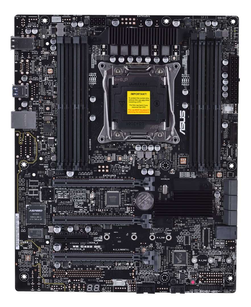 Płyta Serwerowa ASUS WS C422 DC Socket LGA2066 socket, C422, 8DIMM, 4PCIe, 6SATA, 1M2(2280), 1*Intel GbE I210-AT, ATX 90SB08J0-M0XBN1