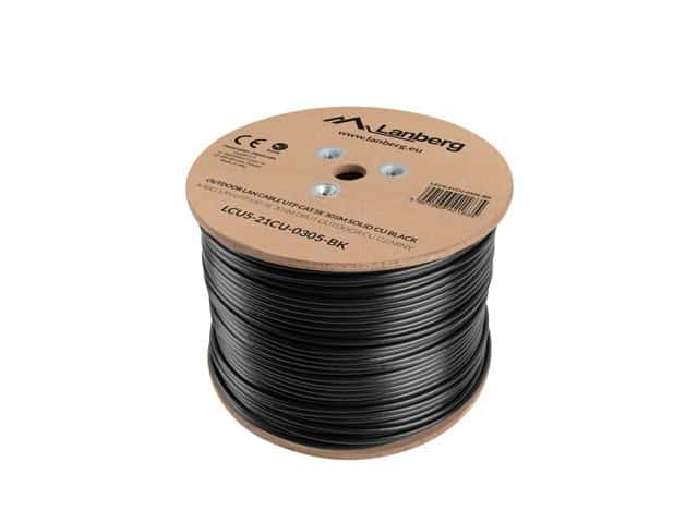 Lanberg LCU5-21CU-0305-BK, Kabel sieciowy 305m Cat5e