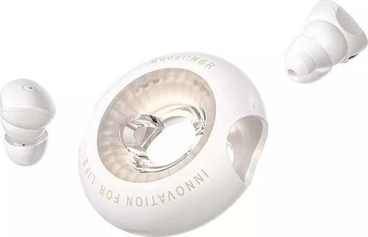 Bezprzewodowe słuchawki douszne Vention Donut-Shaped BT 5.3 IPX4 białe