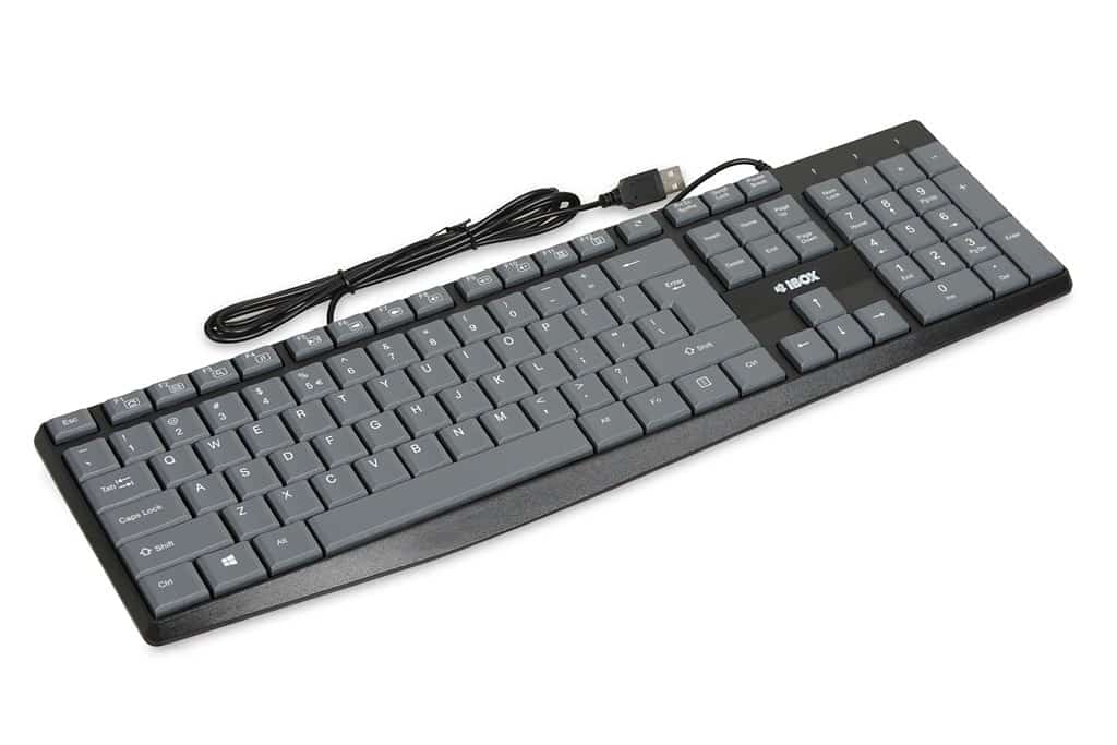 IBOX KLAWIATURA ERIS GREY, 1,8M KABEL