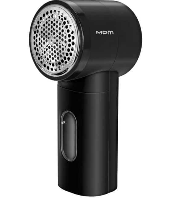 Golarka do ubrań MPM MMU-05 czarna, wyświetlacz LED