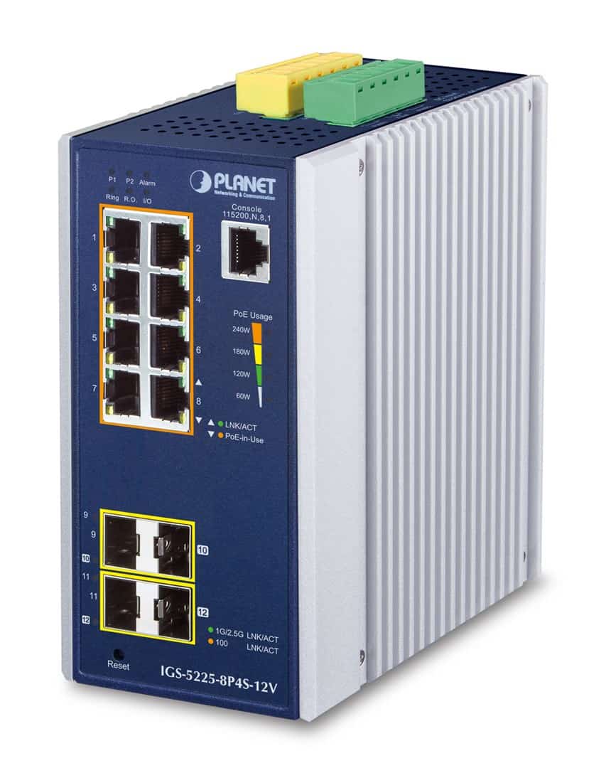 Switch Planet IGS-5225-8P4S-12V L2+ Zarządzany