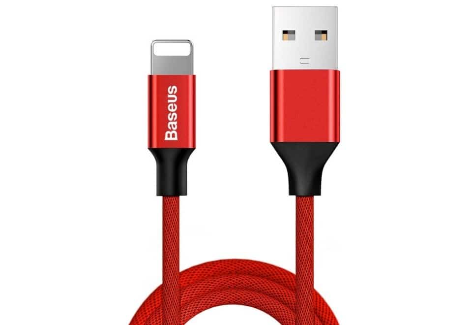 Kabel Baseus Yiven CALYW-A09 (USB 2.0 - Lightning ; 1,8m; kolor czerwony)