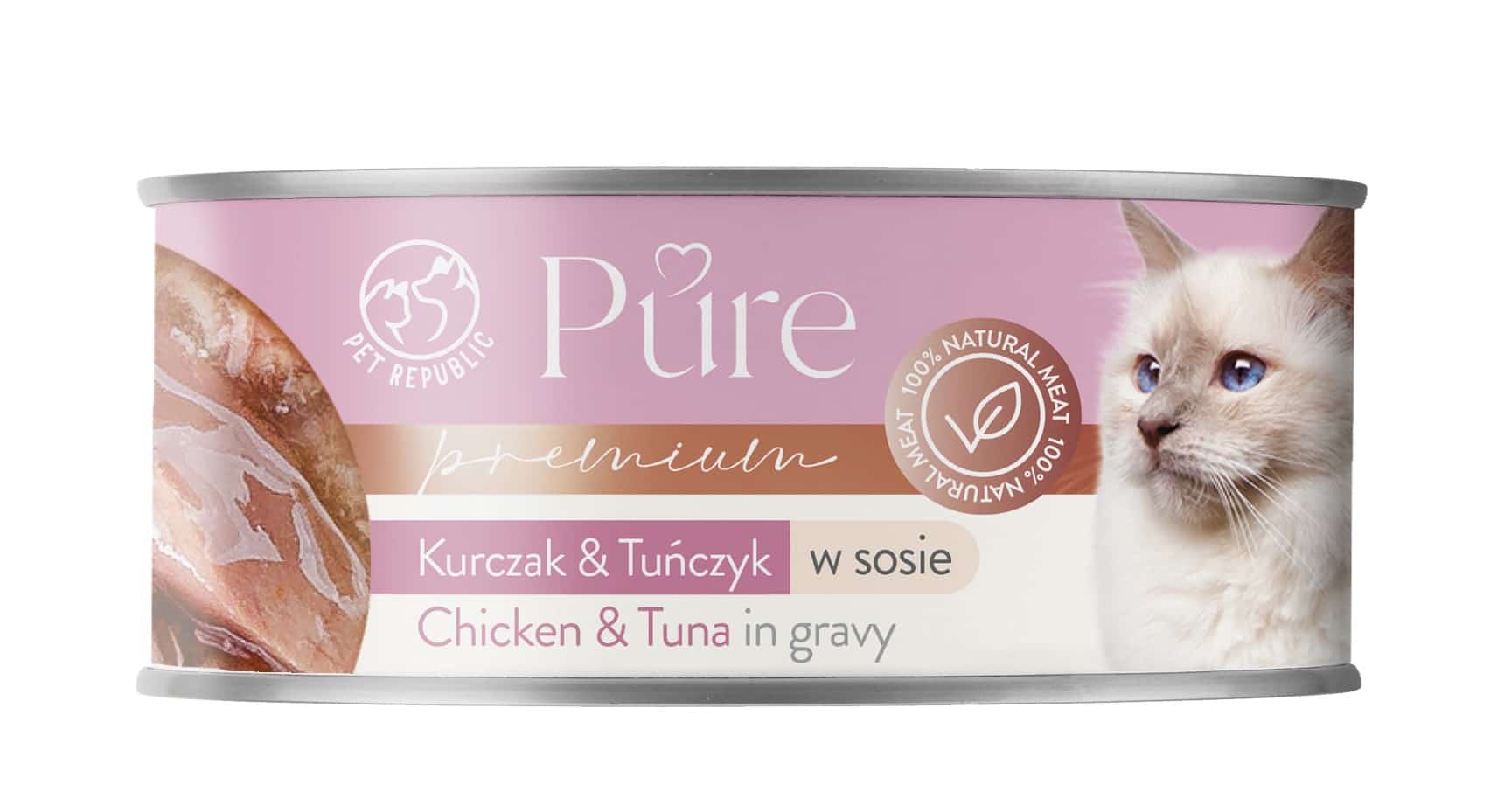 PETrepublic PURE kurczak i tuńczyk 80 g