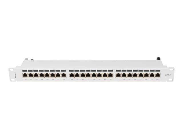 LANBERG PATCH PANEL 24 PORT 1U 19" KAT.7 FTP SZARY