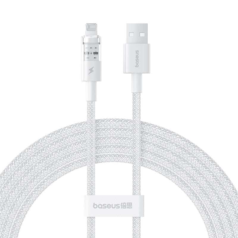 Kabel Baseus Gem Typ USB typ A - Lightning 2.4A 2m (biały)