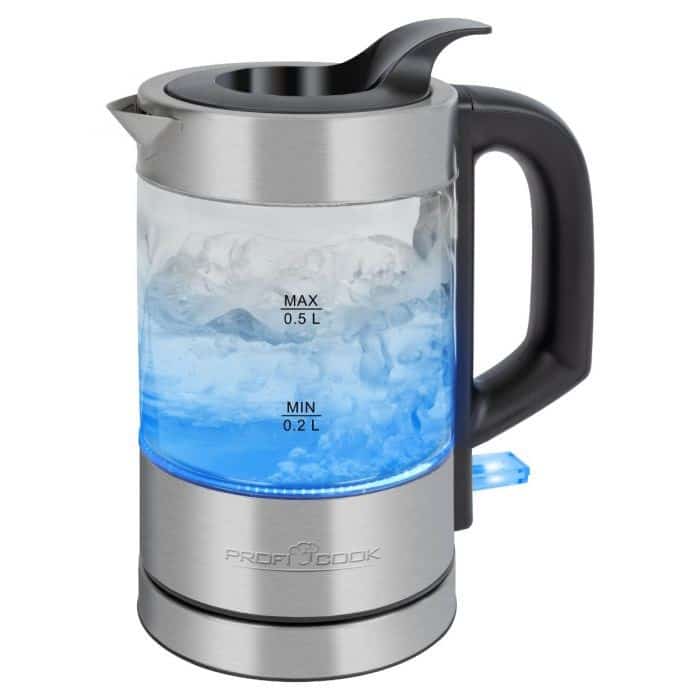Czajnik elektryczny WKS 1228 G PROFICOOK, 0,5 l, stal nierdzewna, biały