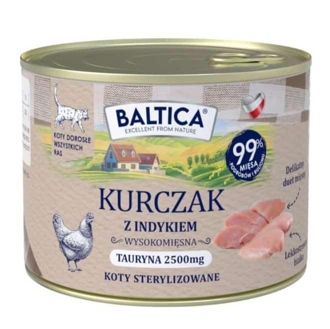 BALTICA SMAKI REGIONÓW Kot dorosły Kurczak z indykiem  185g