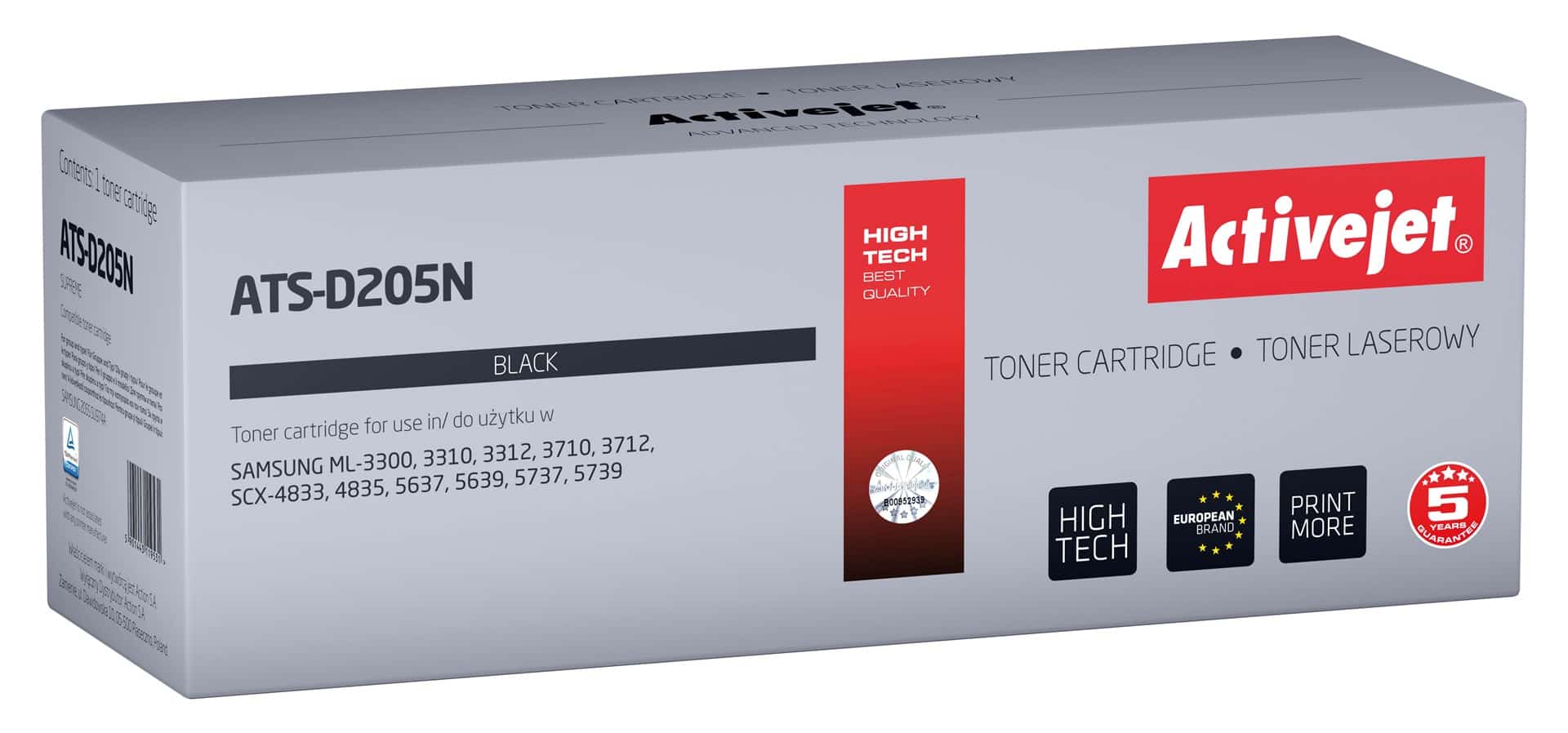 Activejet ATS-D205N Toner - Zamiennik Samsung MLT-D205S
