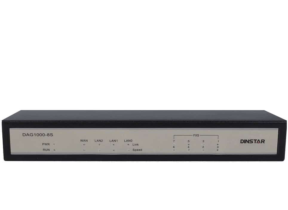 Dinstar DAG1000-8S - VoIP FXS Bramka, 8×FXS