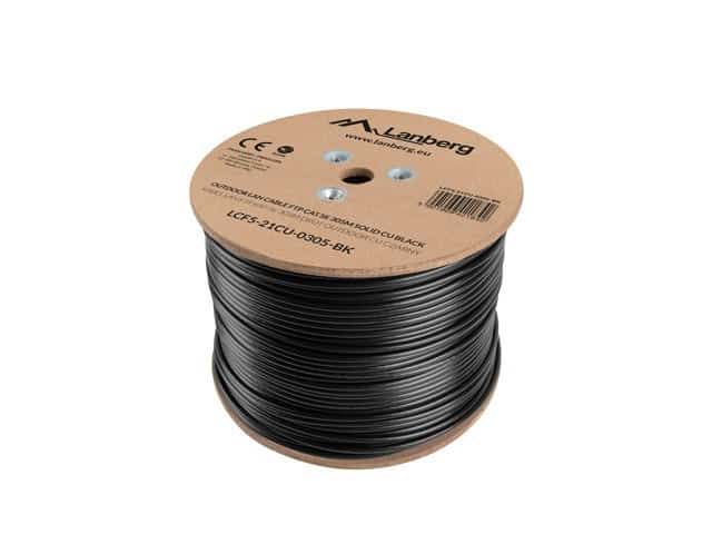 Kabel sieciowy Lanberg LCF5-21CU-0305-BK, 305m, Cat5e