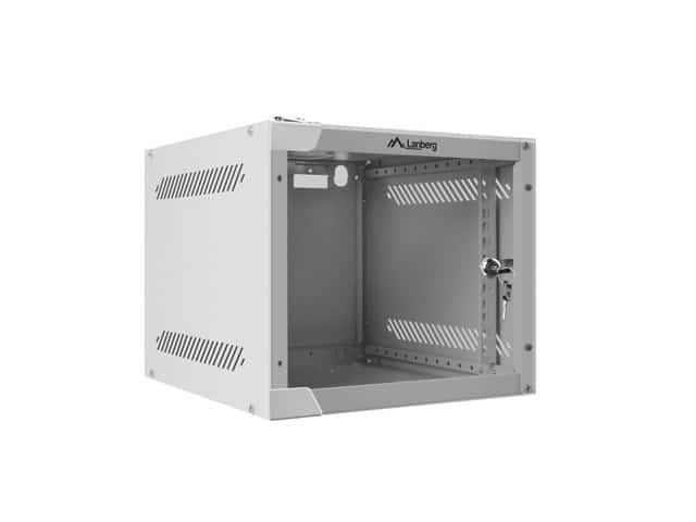 Szafa rack Lanberg WF10-2304-10S, 4U, szklane, szara