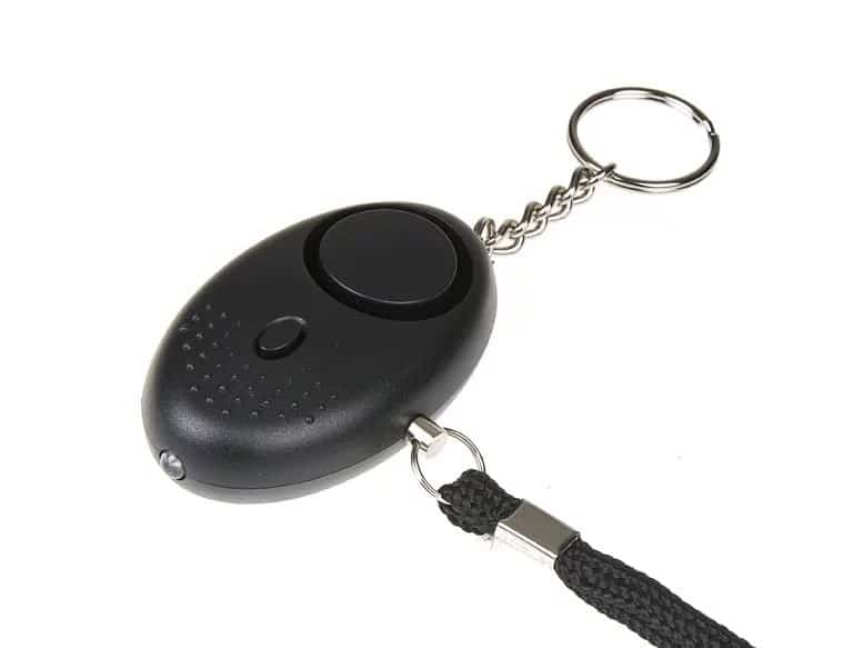 Alarm osobisty GUARD Scorpion z latarką LED, czarny