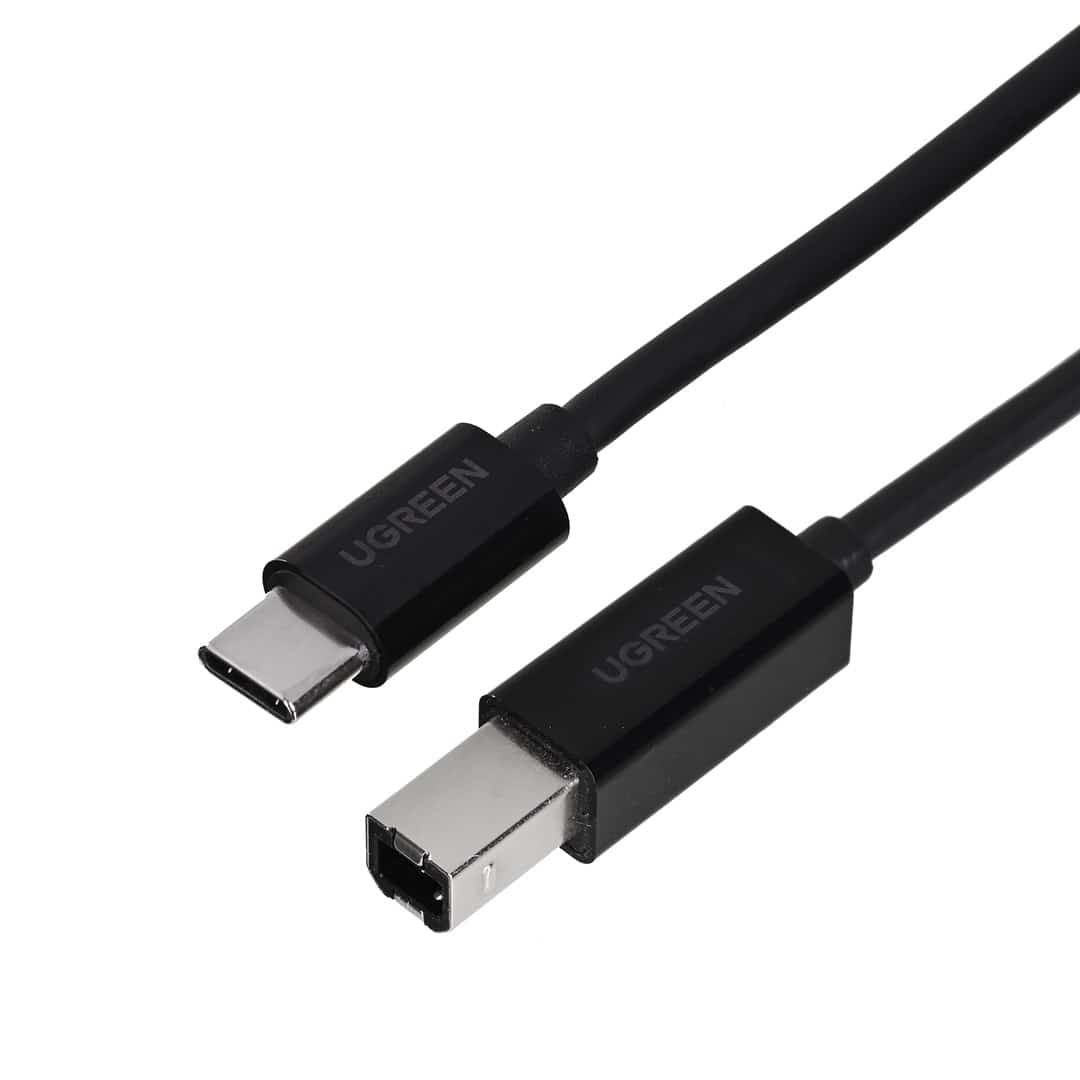 Ugreen kabel do drukarki USB-C - USB-B 480Mb/s 2m (czarny)