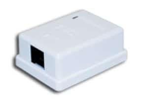 ALANTEC Gniazdo natytkowe STP kat.5e 1xRJ45 GN005 biały