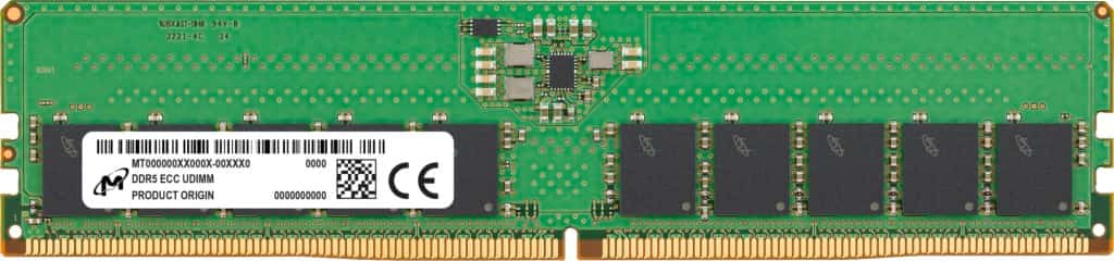 Micron ECC UDIMM DDR5 16GB 4800MHz