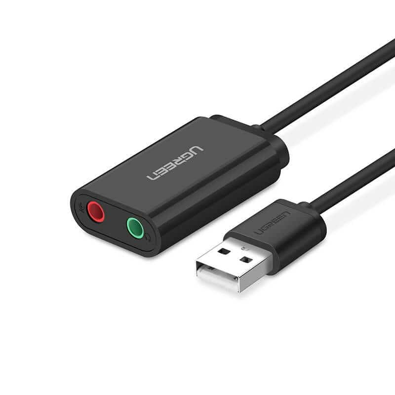 Ugreen zewnętrzna karta dźwiękowa USB 3,5 mm