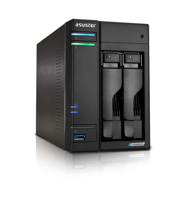 NAS Asustor AS6702T; Tower; 2x (3.5" SATA HDD/ 2.5" SSD); Intel Celeron N510; 4GB DDR4 SODIMM (max. 16GB), 2x 2.5Gb, 4x M.2 2280 NVMe PCIe 3.0, 2x USB 3.2 Gen, 1x HDMI 2.0b