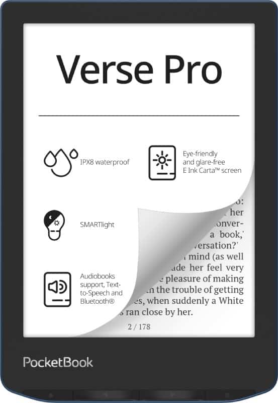 Czytnik Ebook PocketBook Verse Pro 634 6" 16GB Wi-Fi Azure Blue