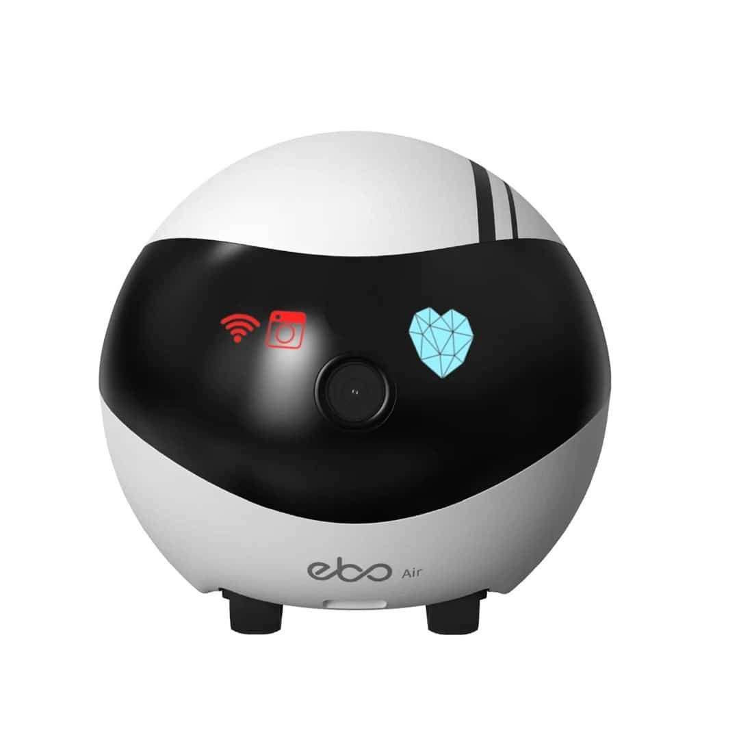Robot ENABOT Ebo AIR Biało-czarny - Niania elektroniczna