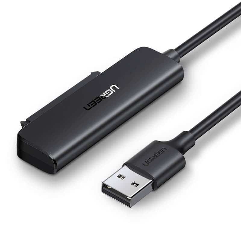 Ugreen adapter przejściówka dysku HDD SSD 2,5'' SATA III 3.0 - USB 3.2 Gen 1 (USB 5 Gbps) czarny (70609 CM321)