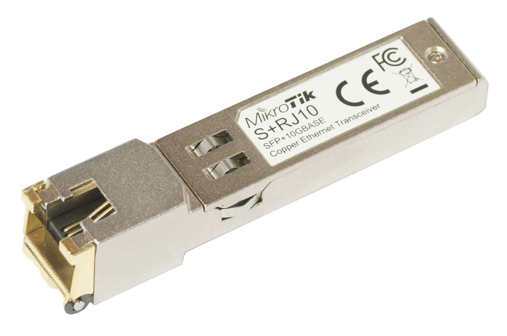 Wkładka SFP+ Mikrotik S+RJ10 10M, 100M, 1G, 2.5G, 5G, 10G RJ45 up to 30m @10Gbps
