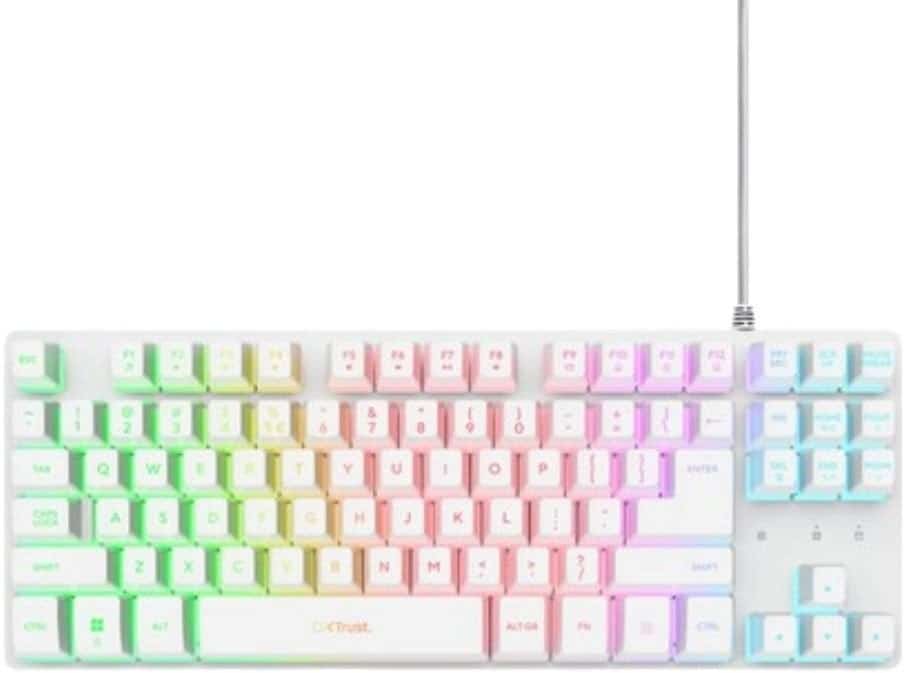 Klawiatura TKL Trust GXT 833W Thado White
