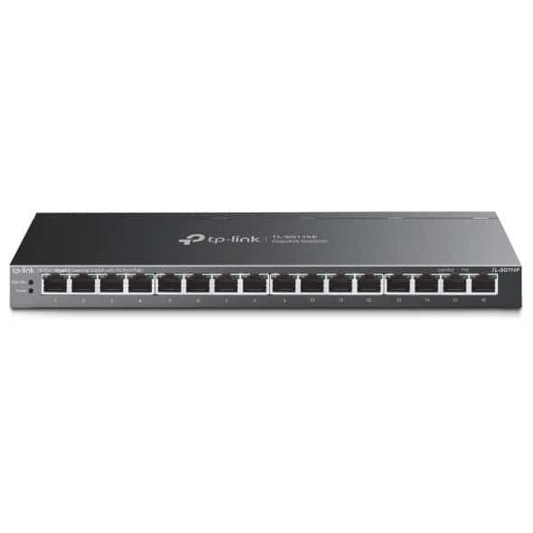 Switch TP-LINK TL-SG116P - Diody LED i Ścienne