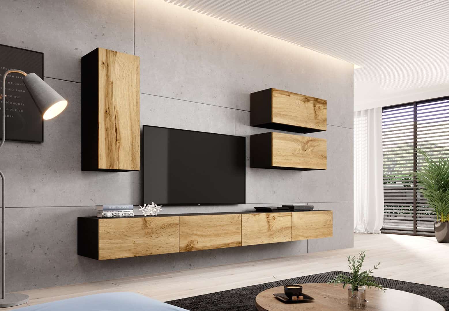 Zestaw VIGO 13 czarny/dęb wotan