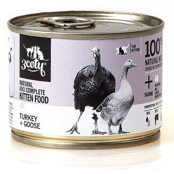 3Coty TURKEY + GOOSE for Kittens 180g