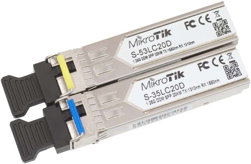 Wkładka SPF Mikrotik S-3553LC20D 1.25G Single LC UPC SM 20km