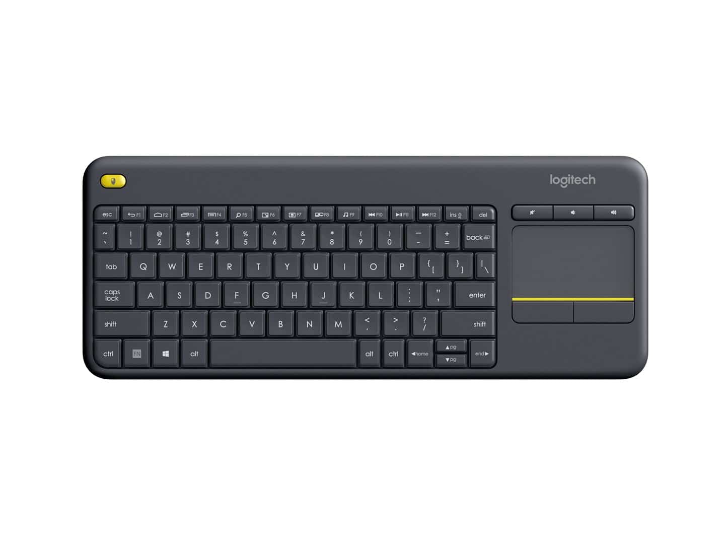 Klawiatura Logitech K400 - Prosty, Czarny