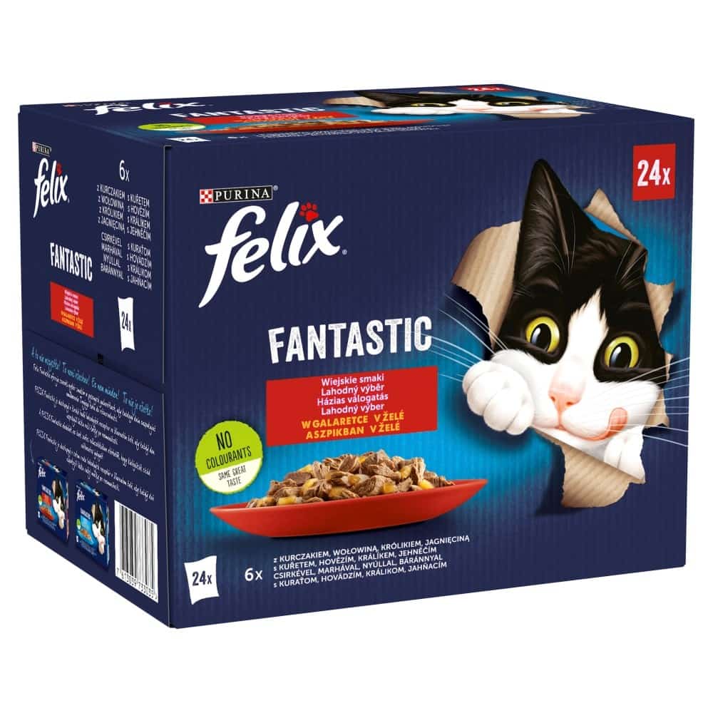 PURINA Felix Fantastic: wiejskie smaki - karma dla kota - 24 x 85g