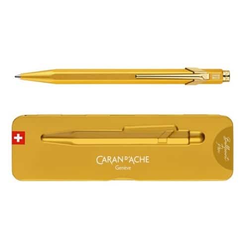 Caran d’Ache Długopis szwajcarski 849 Goldbar, kolor złoty