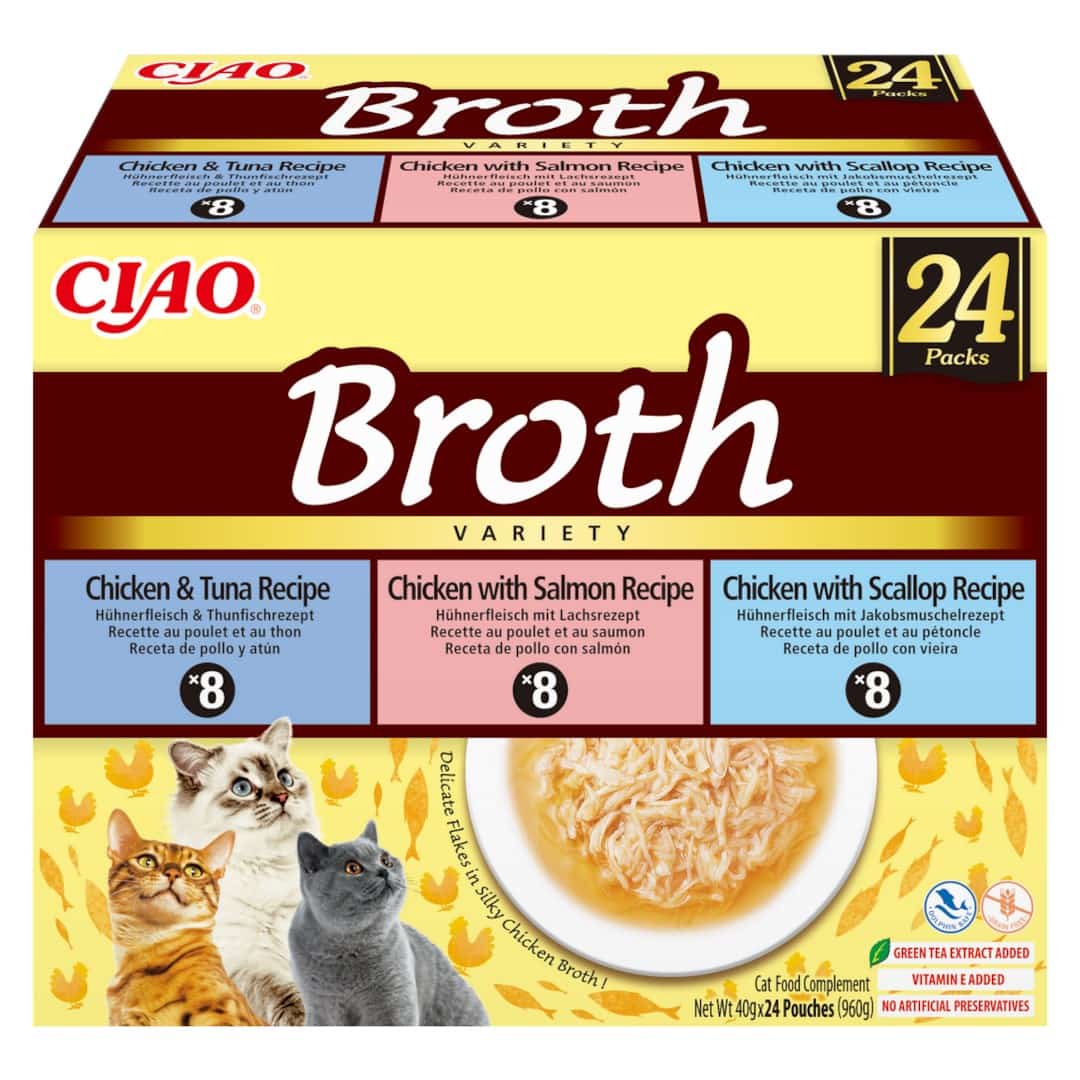 INABA Ciao Broth - 24x40g Szczypiorki i Makrela
